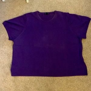 Lands End Supima Cotton short sleeve sweater